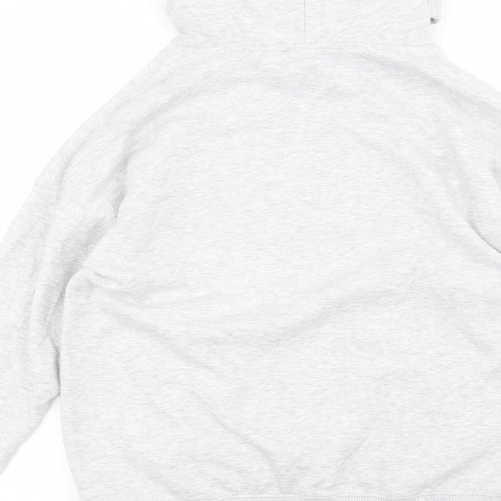 FB sister Womens White  Cotton Pullover Hoodie Size S