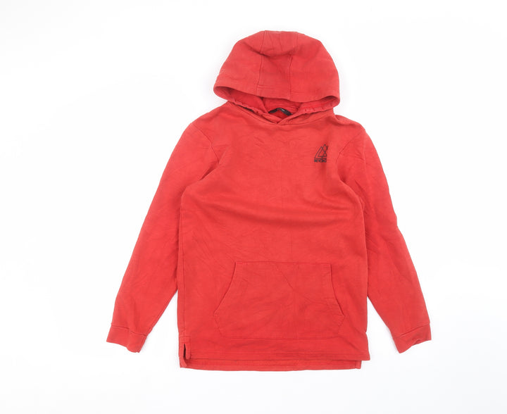 George Girls Red  Cotton Pullover Hoodie Size 12-13 Years