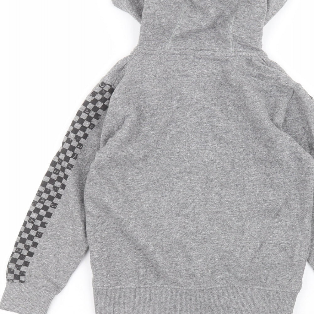 NEXT Girls Grey  Cotton Pullover Hoodie Size 8 Years