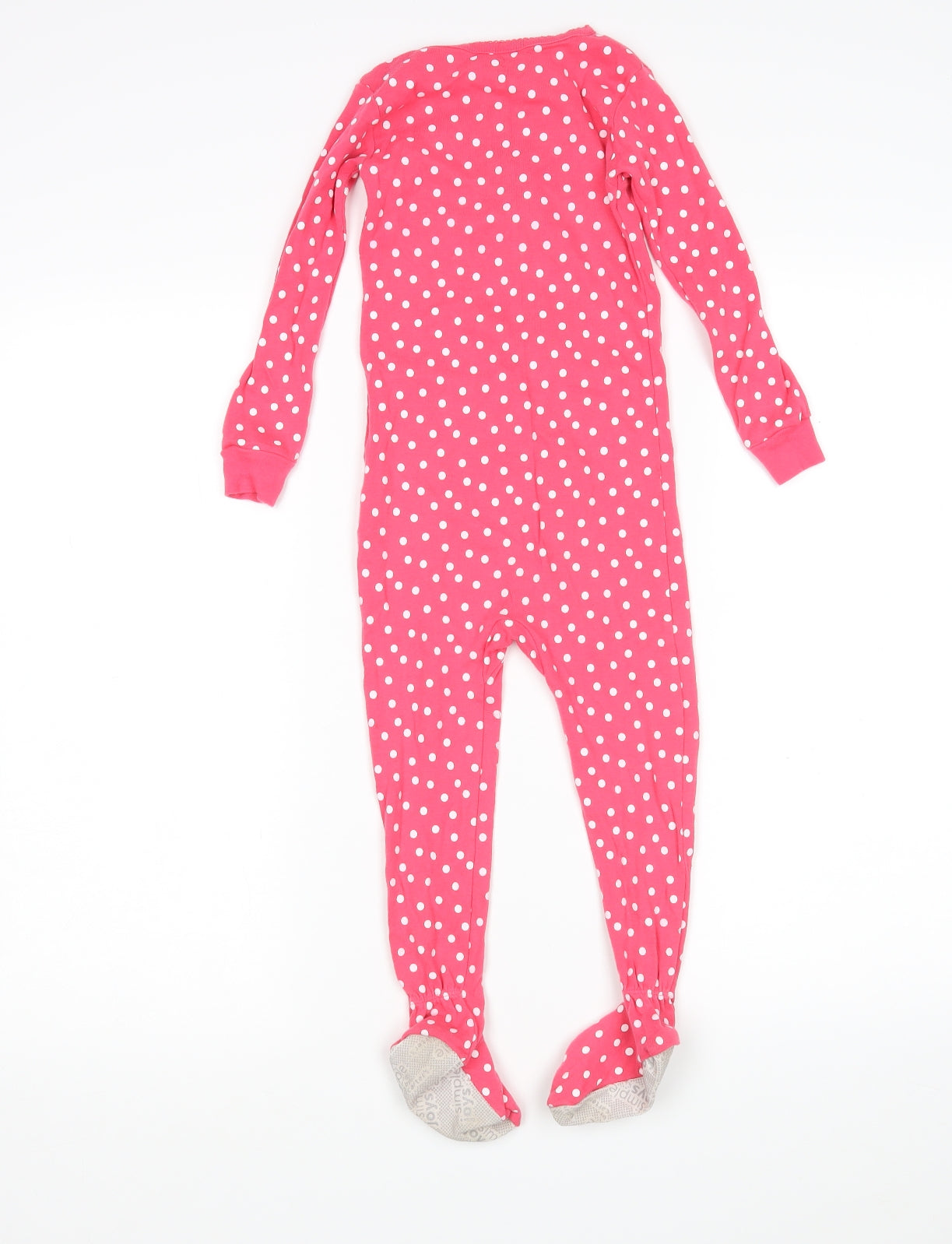 Simple Joys Girls Pink Polka Dot Cotton  One Piece Size 3 Years