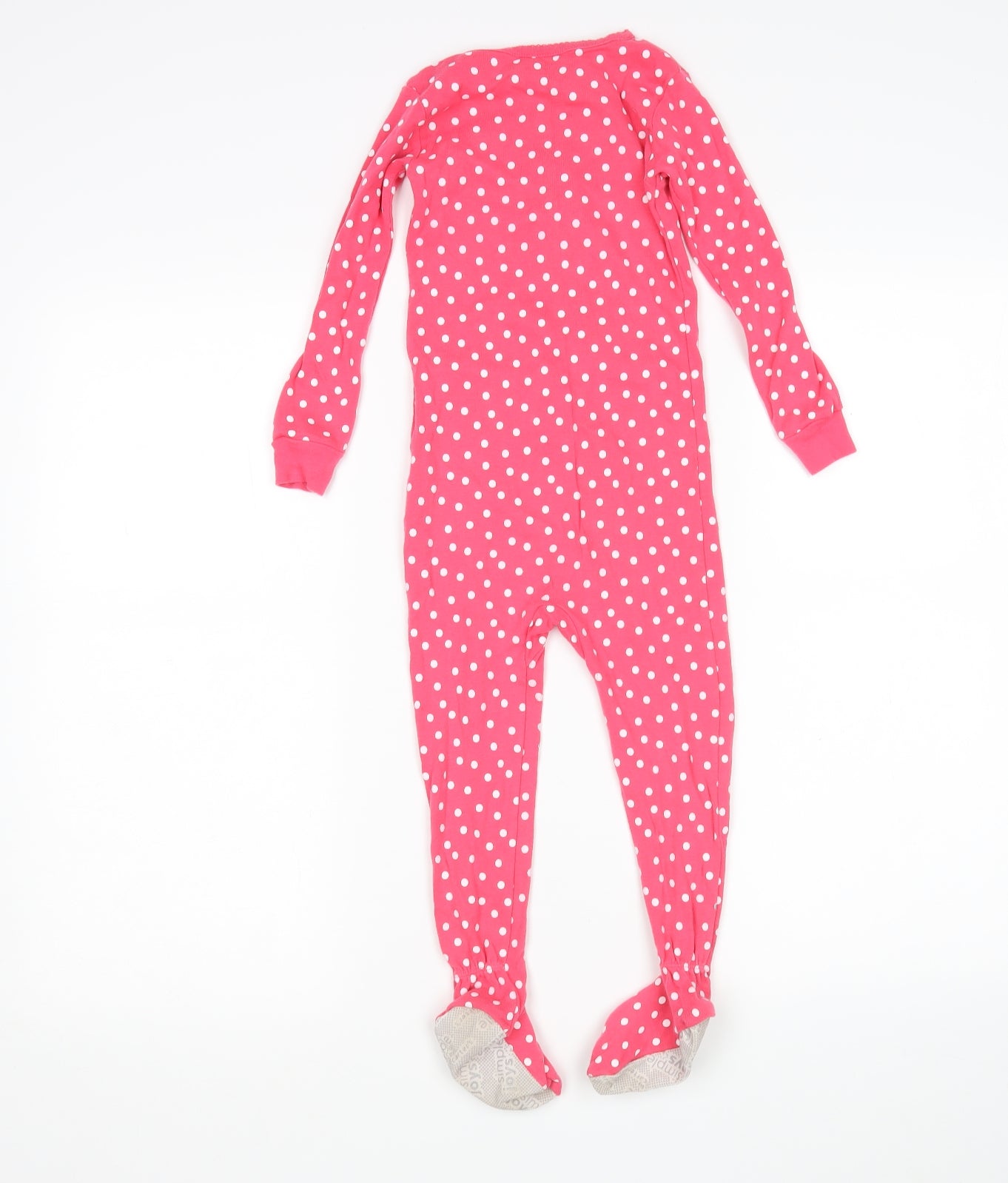 Simple Joys Girls Pink Polka Dot Cotton  One Piece Size 3 Years