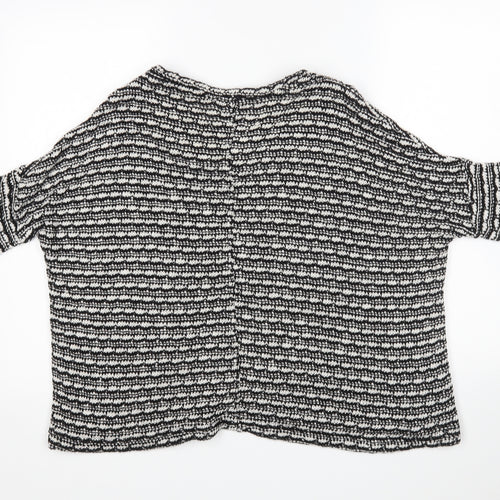 Zara Womens Multicoloured Round Neck Striped  Pullover Jumper Size M
