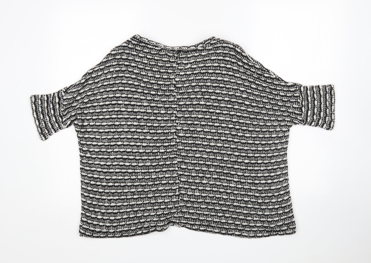 Zara Womens Multicoloured Round Neck Striped  Pullover Jumper Size M