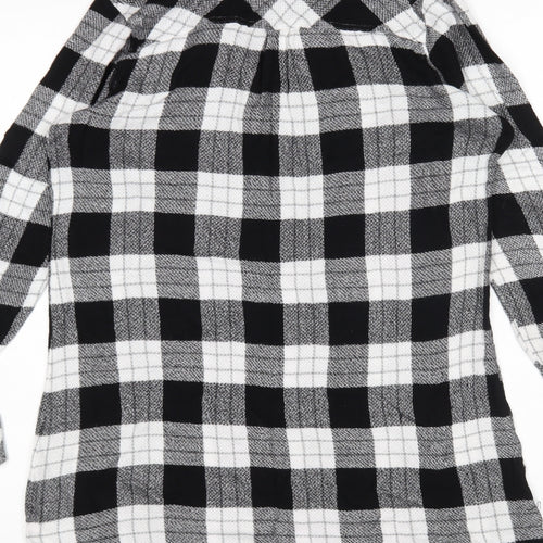 Papaya Womens Multicoloured Check Viscose Basic Polo Size 16 Collared