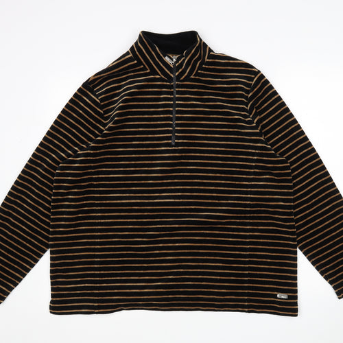 Tigi Womens Multicoloured Striped Cotton Pullover Sweatshirt Size 22
