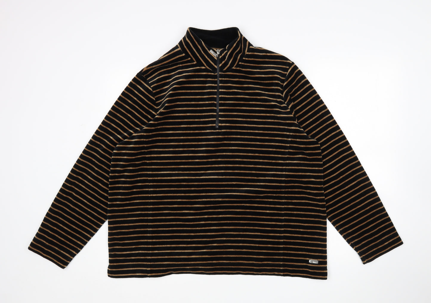 Tigi Womens Multicoloured Striped Cotton Pullover Sweatshirt Size 22