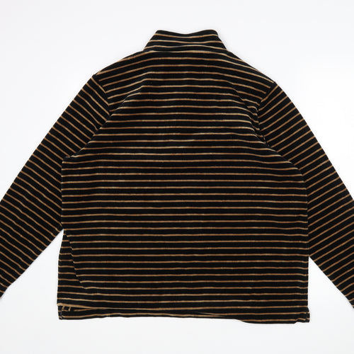 Tigi Womens Multicoloured Striped Cotton Pullover Sweatshirt Size 22