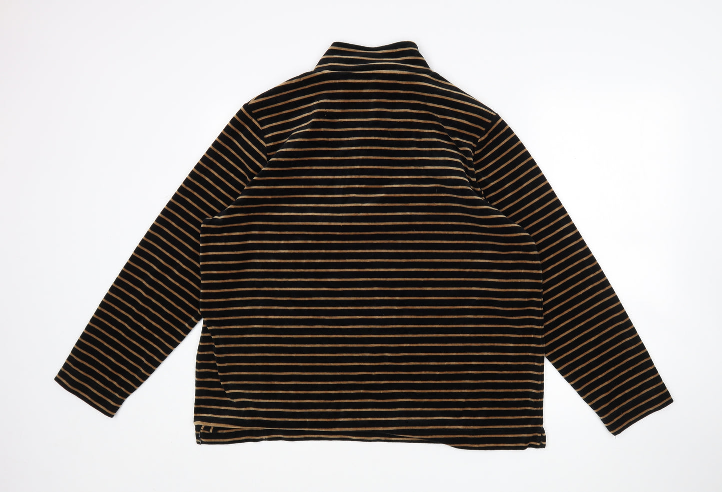 Tigi Womens Multicoloured Striped Cotton Pullover Sweatshirt Size 22