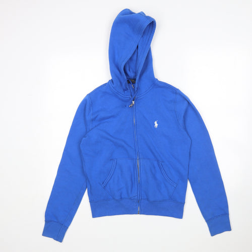 Polo Ralph Lauren Womens Blue  Polyester Full Zip Hoodie Size M