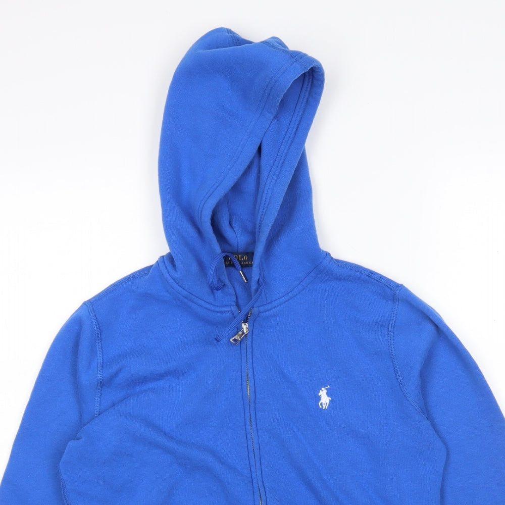 Polo Ralph Lauren Womens Blue  Polyester Full Zip Hoodie Size M