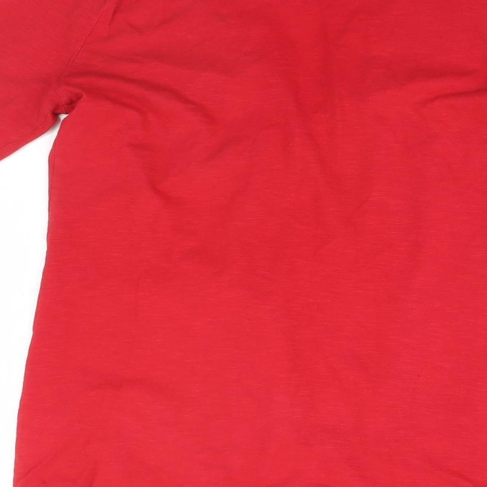 Dorothy Perkins Womens Red V-Neck  Cotton Cardigan Jumper Size 10