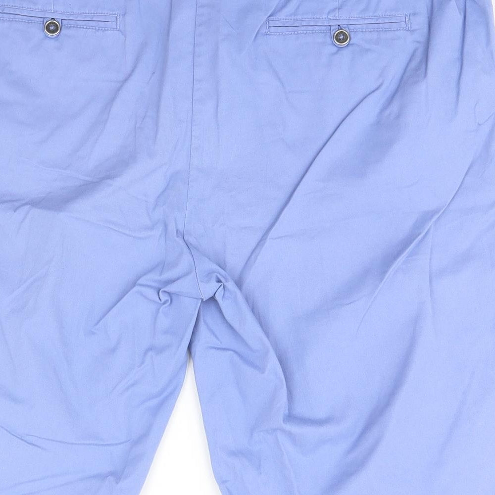 Cotton Traders Womens Blue  Cotton Cargo Shorts Size 18 L12 in Regular