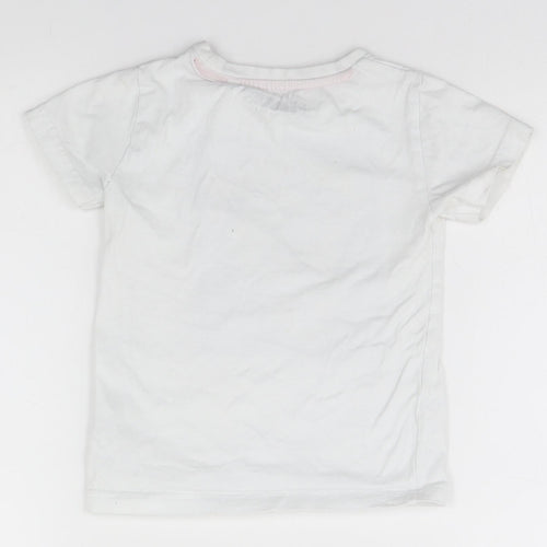 NEXT Boys White  Cotton Basic T-Shirt Size 2-3 Years Round Neck  - Snoopy, Legendary