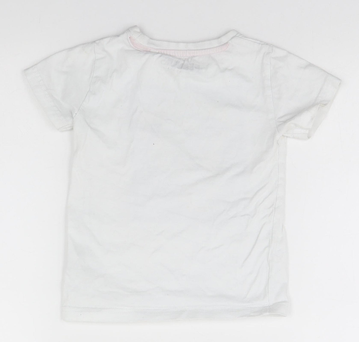 NEXT Boys White  Cotton Basic T-Shirt Size 2-3 Years Round Neck  - Snoopy, Legendary