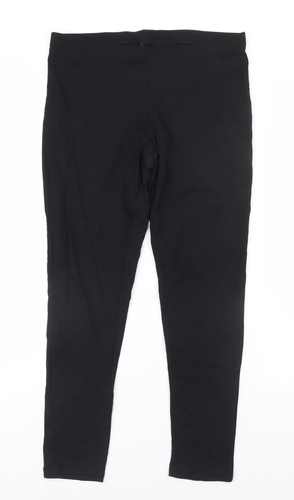 George Womens Black  Cotton Trousers  Size 16 L26 in Regular