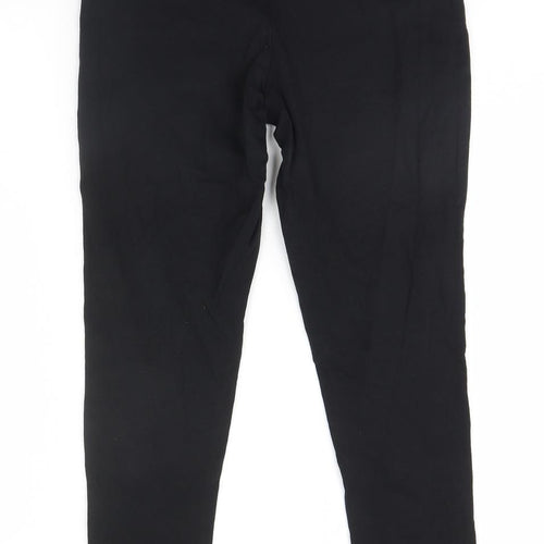 George Womens Black  Cotton Trousers  Size 16 L26 in Regular