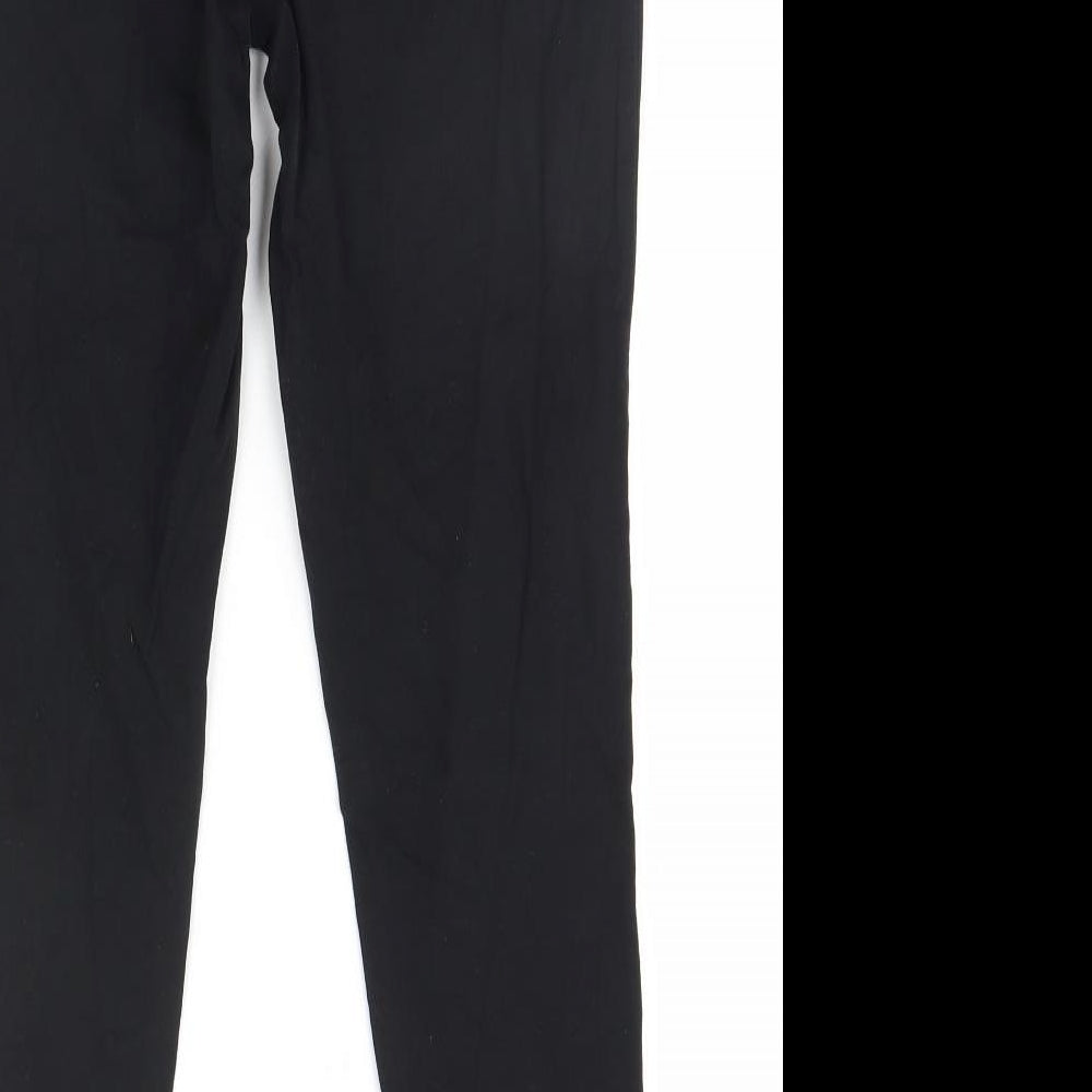 George Womens Black  Cotton Trousers  Size 16 L26 in Regular