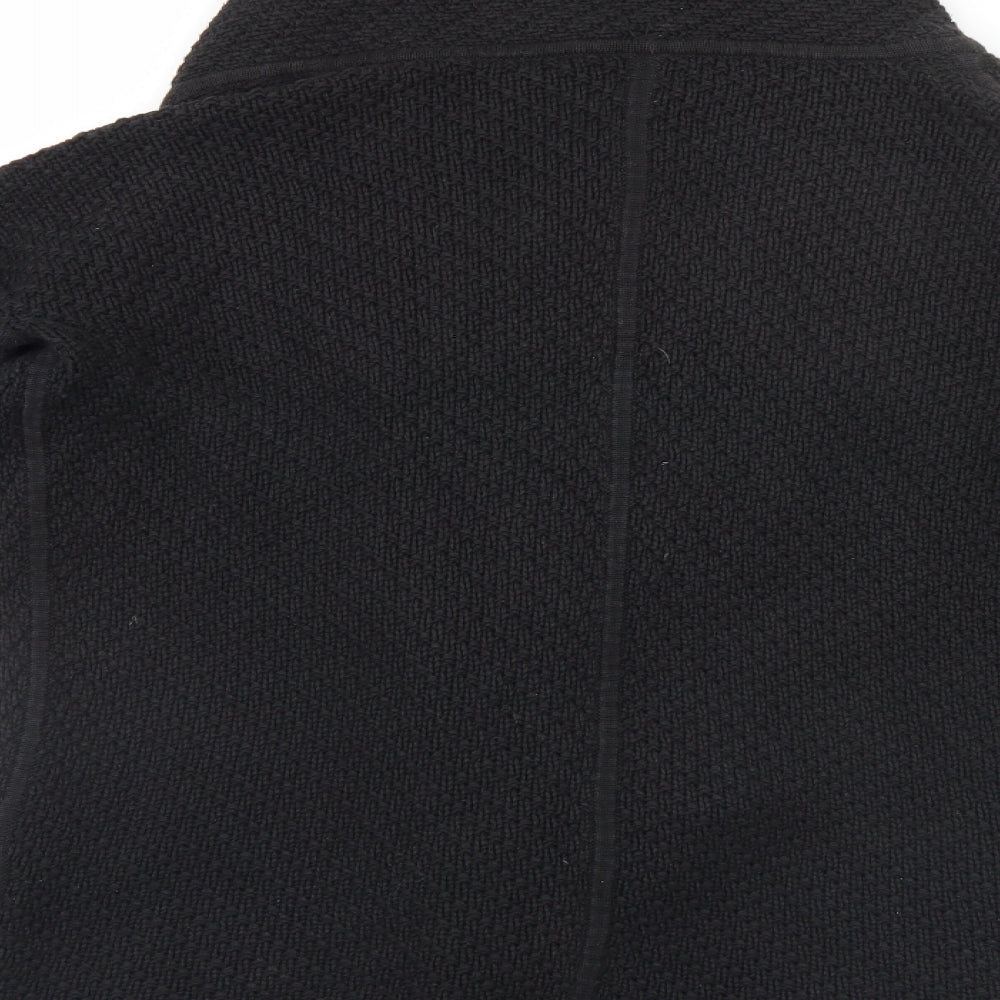 Preworn Womens Black High Neck   Cardigan Jumper