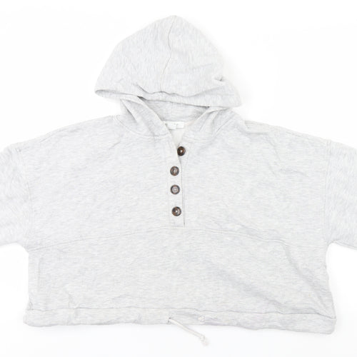 Primark Womens Grey  Polyester Pullover Hoodie Size 14