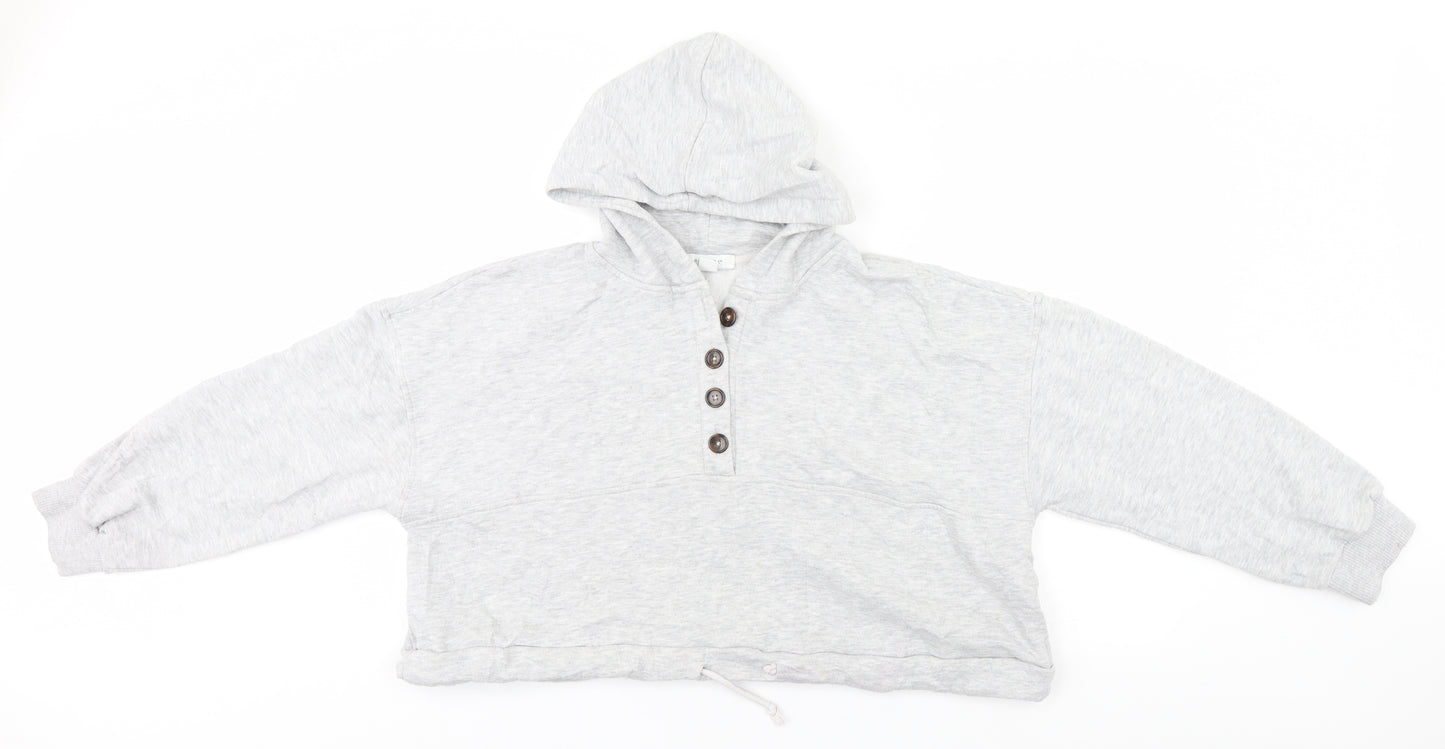 Primark Womens Grey  Polyester Pullover Hoodie Size 14