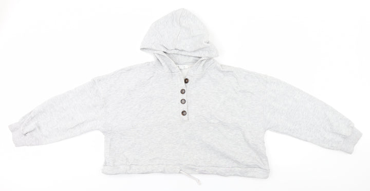 Primark Womens Grey  Polyester Pullover Hoodie Size 14