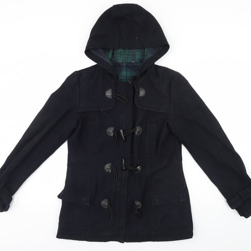 Preworn Womens Blue   Overcoat Coat Size 8
