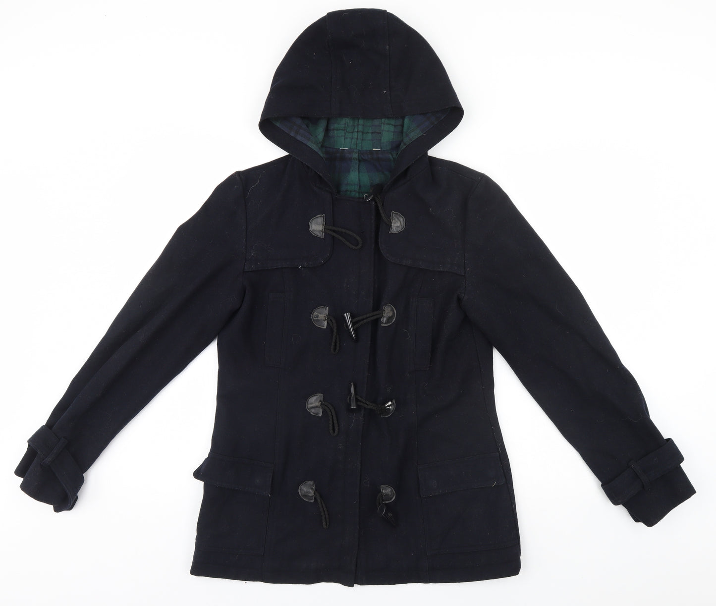 Preworn Womens Blue   Overcoat Coat Size 8