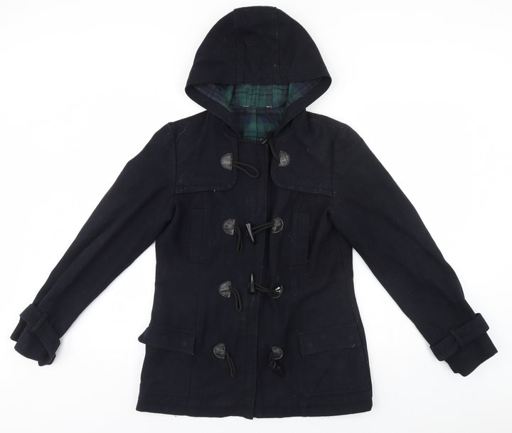 Preworn Womens Blue   Overcoat Coat Size 8