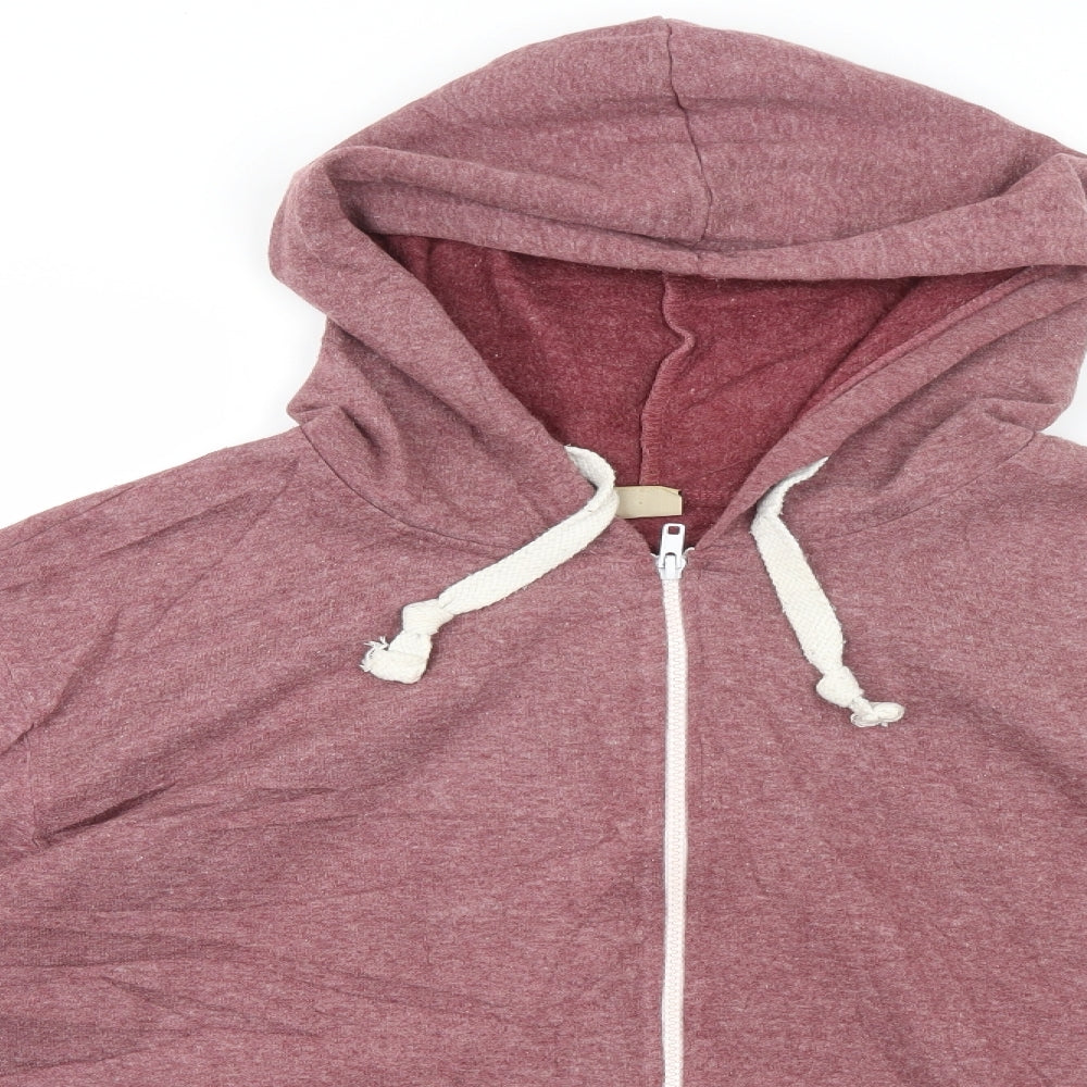 Oak Valley Mens Grey  Polyester Full Zip Hoodie Size XL