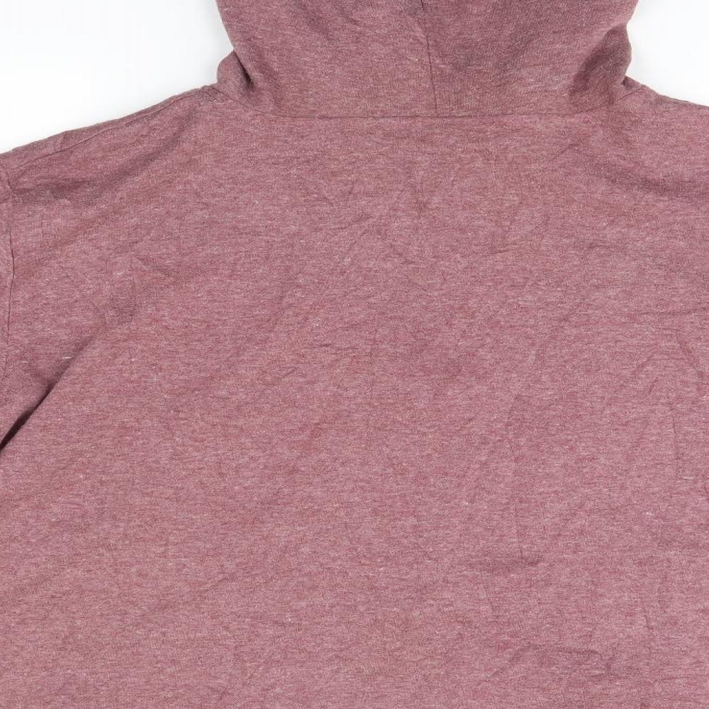 Oak Valley Mens Grey  Polyester Full Zip Hoodie Size XL