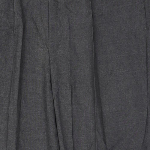 Preworn Mens Grey  Polyester Trousers  Size 36 L28 in Regular