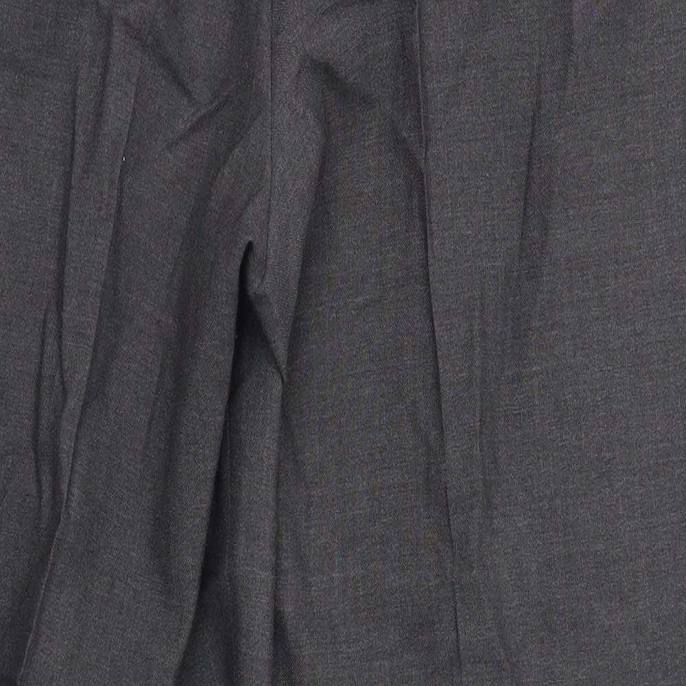 Preworn Mens Grey  Polyester Trousers  Size 36 L28 in Regular