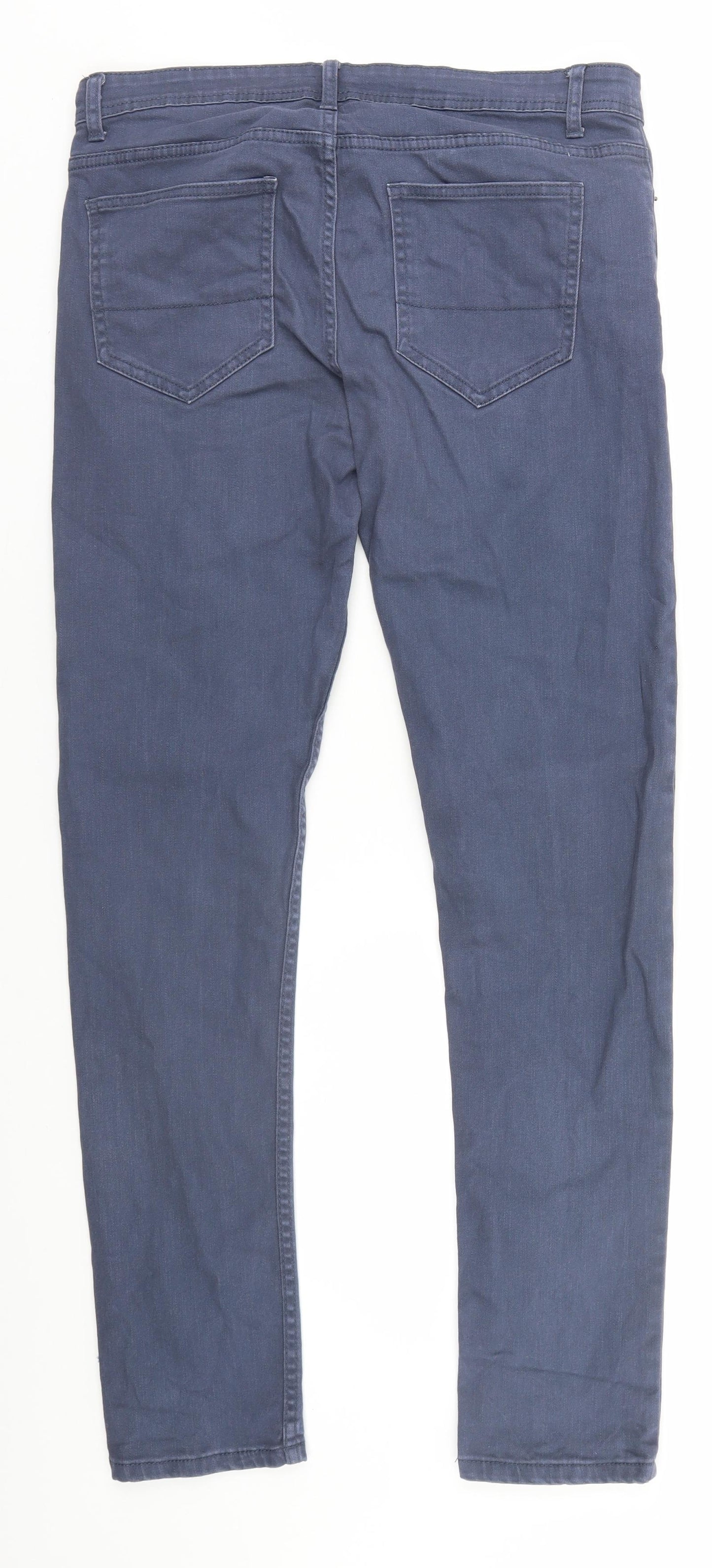 Denim & Co. Mens Blue  Cotton Skinny Jeans Size 32 in L30 in Regular