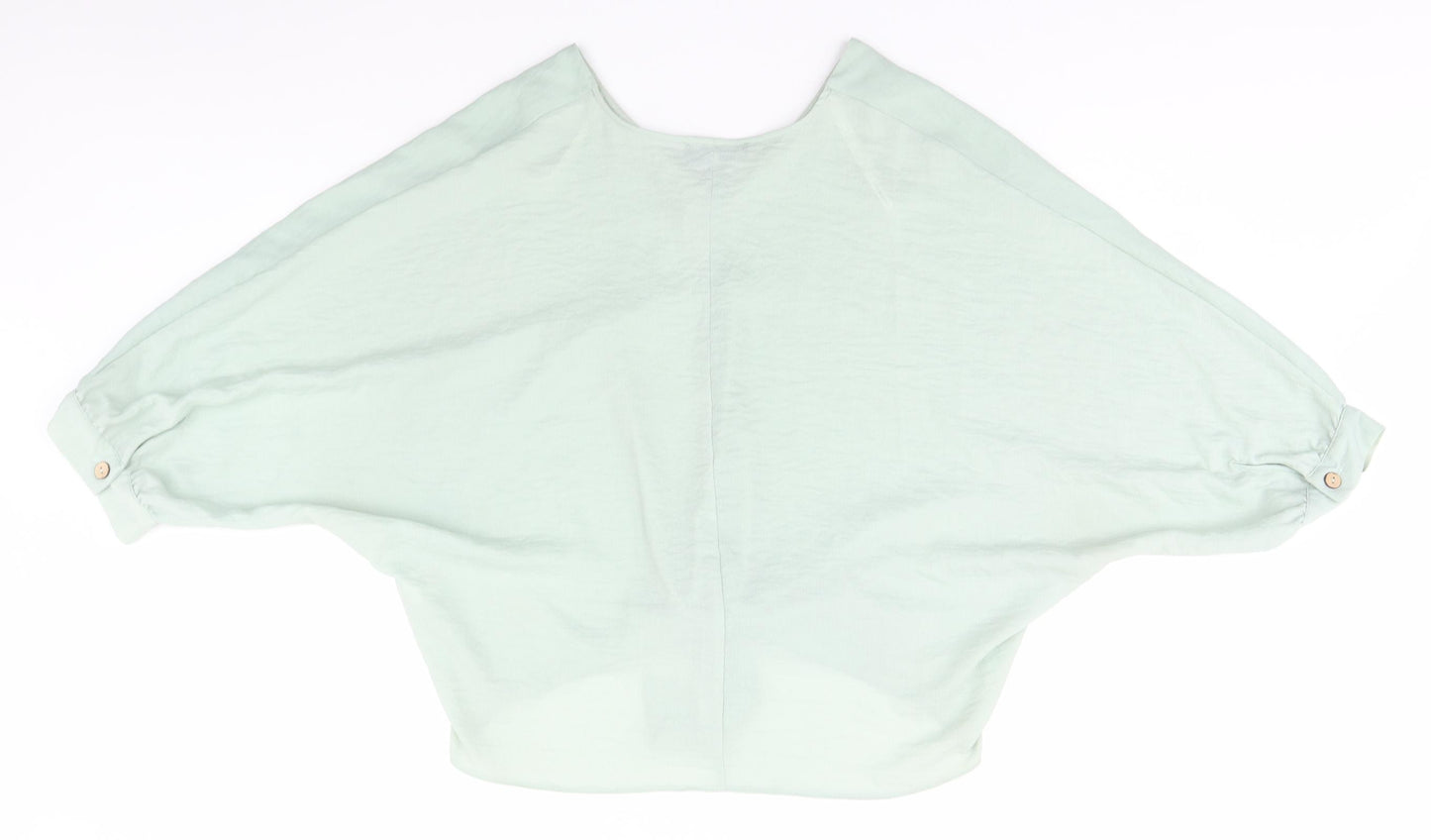 Primark Womens Green  Polyester Basic Blouse Size 18 V-Neck