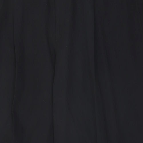 George Mens Black  Polyester Trousers  Size 36 in L26 in Regular