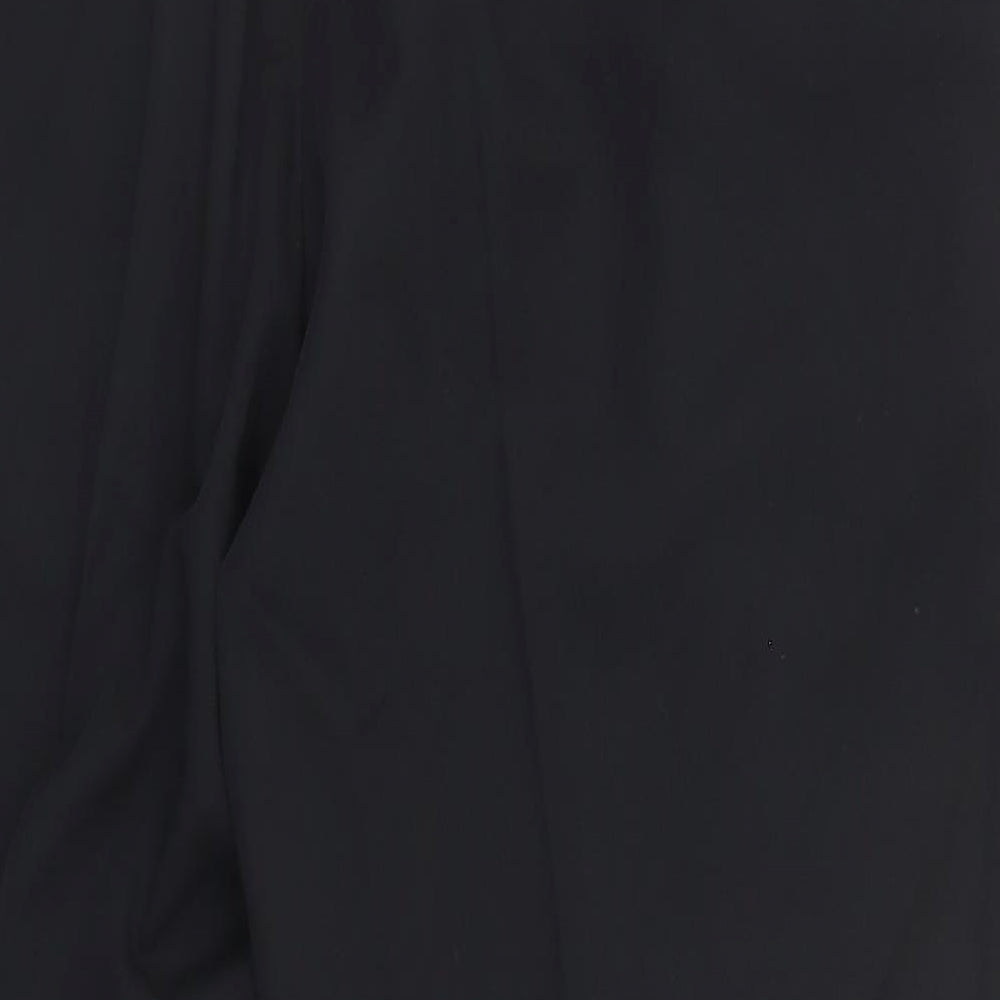 George Mens Black  Polyester Trousers  Size 36 in L26 in Regular