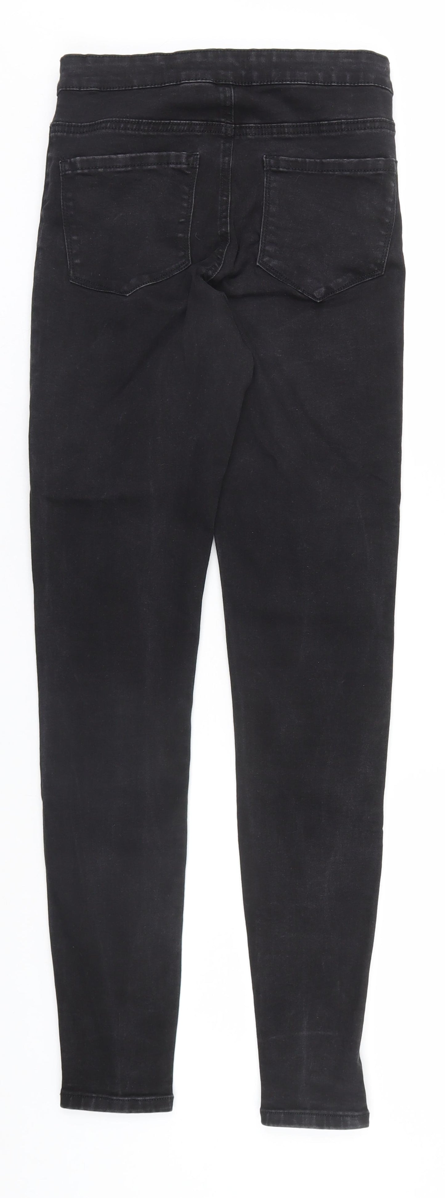 Denim & Co. Womens Black  Cotton Skinny Jeans Size 10 L30 in Regular