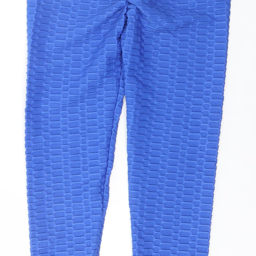 Preworn Womens Blue  Cotton Trousers  Size M L23 in Regular