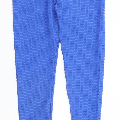 Preworn Womens Blue  Cotton Trousers  Size M L23 in Regular
