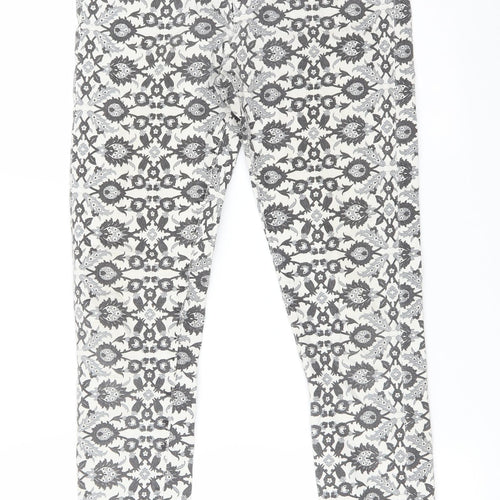 Zara Womens Multicoloured Floral  Skinny Jeans Size 30 L26 in Regular