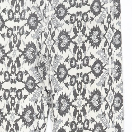 Zara Womens Multicoloured Floral  Skinny Jeans Size 30 L26 in Regular