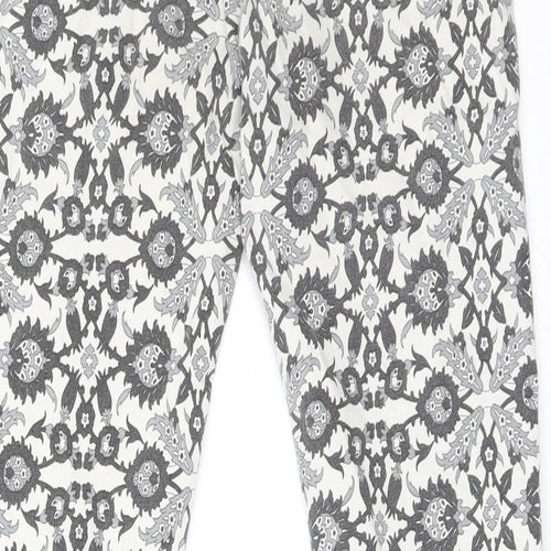 Zara Womens Multicoloured Floral  Skinny Jeans Size 30 L26 in Regular
