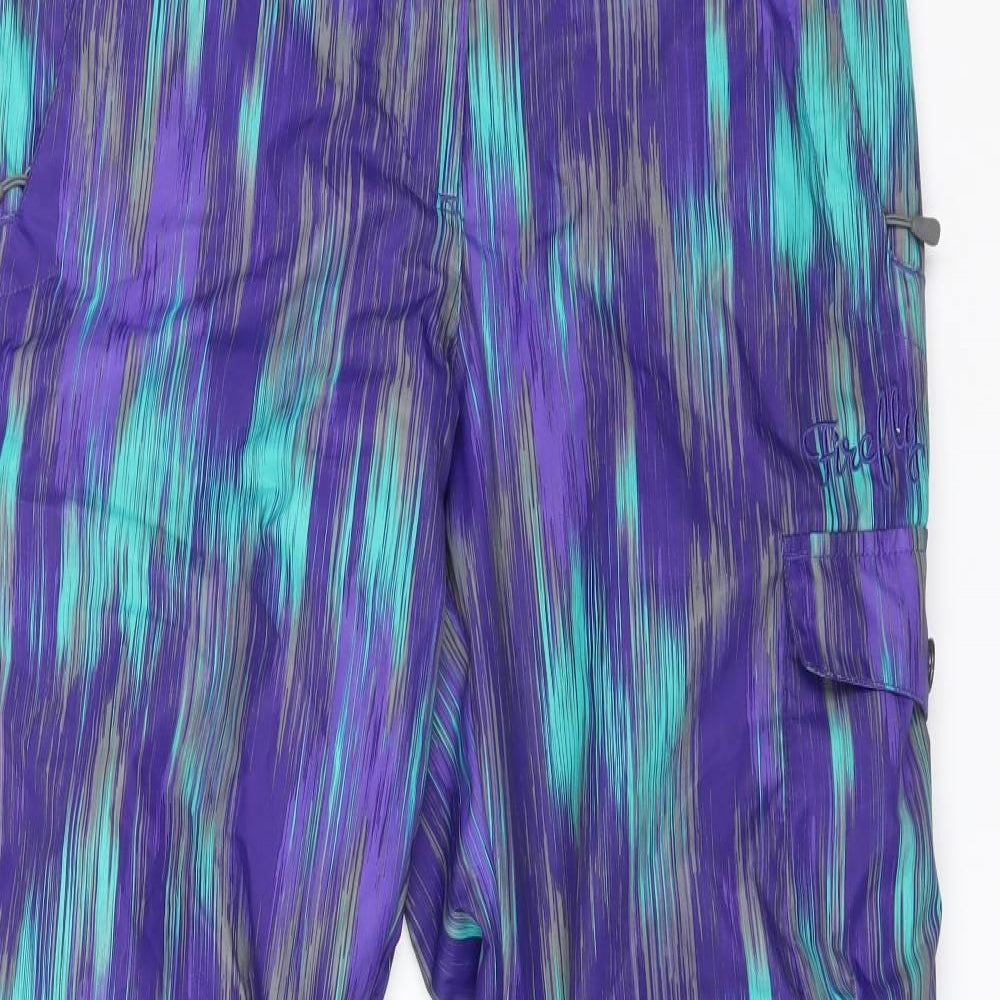 AQUABASE Womens Multicoloured Fair Isle Polyester Trousers  Size M L32 in Regular