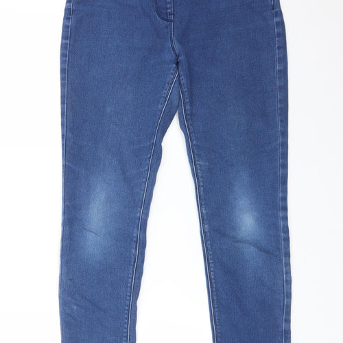 M&Co Womens Blue  Cotton Jegging Jeans Size 10 L29 in Regular