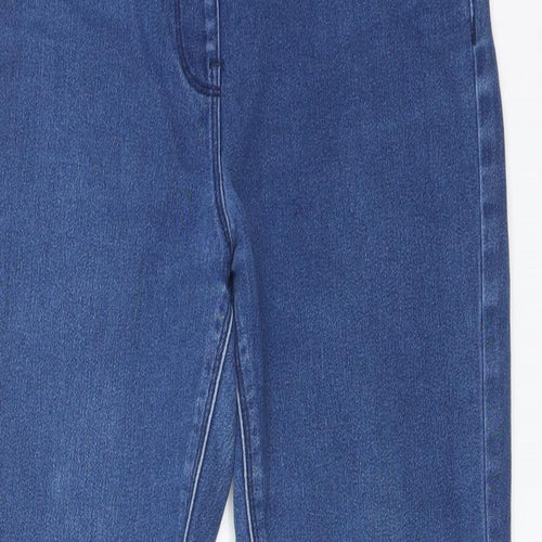 M&Co Womens Blue  Cotton Jegging Jeans Size 10 L29 in Regular