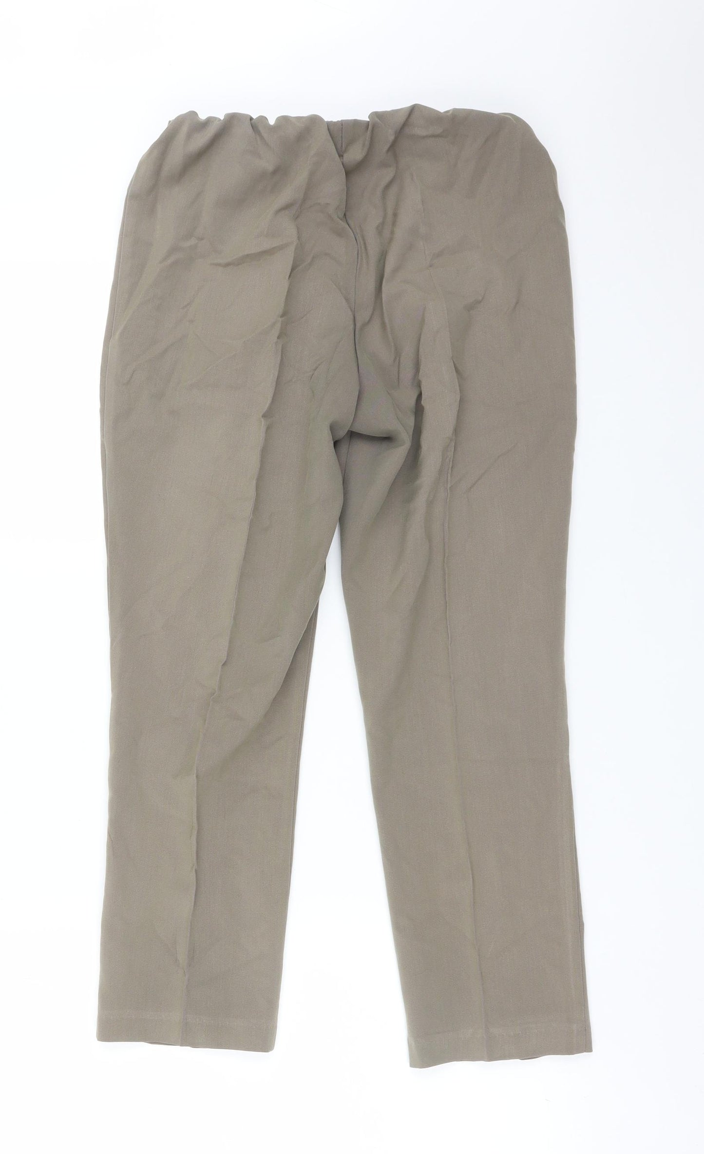 Classic Womens Brown  Polyester Trousers  Size 10 L25 in Regular