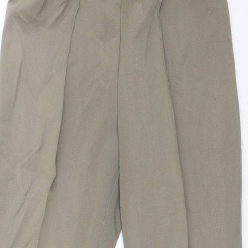 Classic Womens Brown  Polyester Trousers  Size 10 L25 in Regular