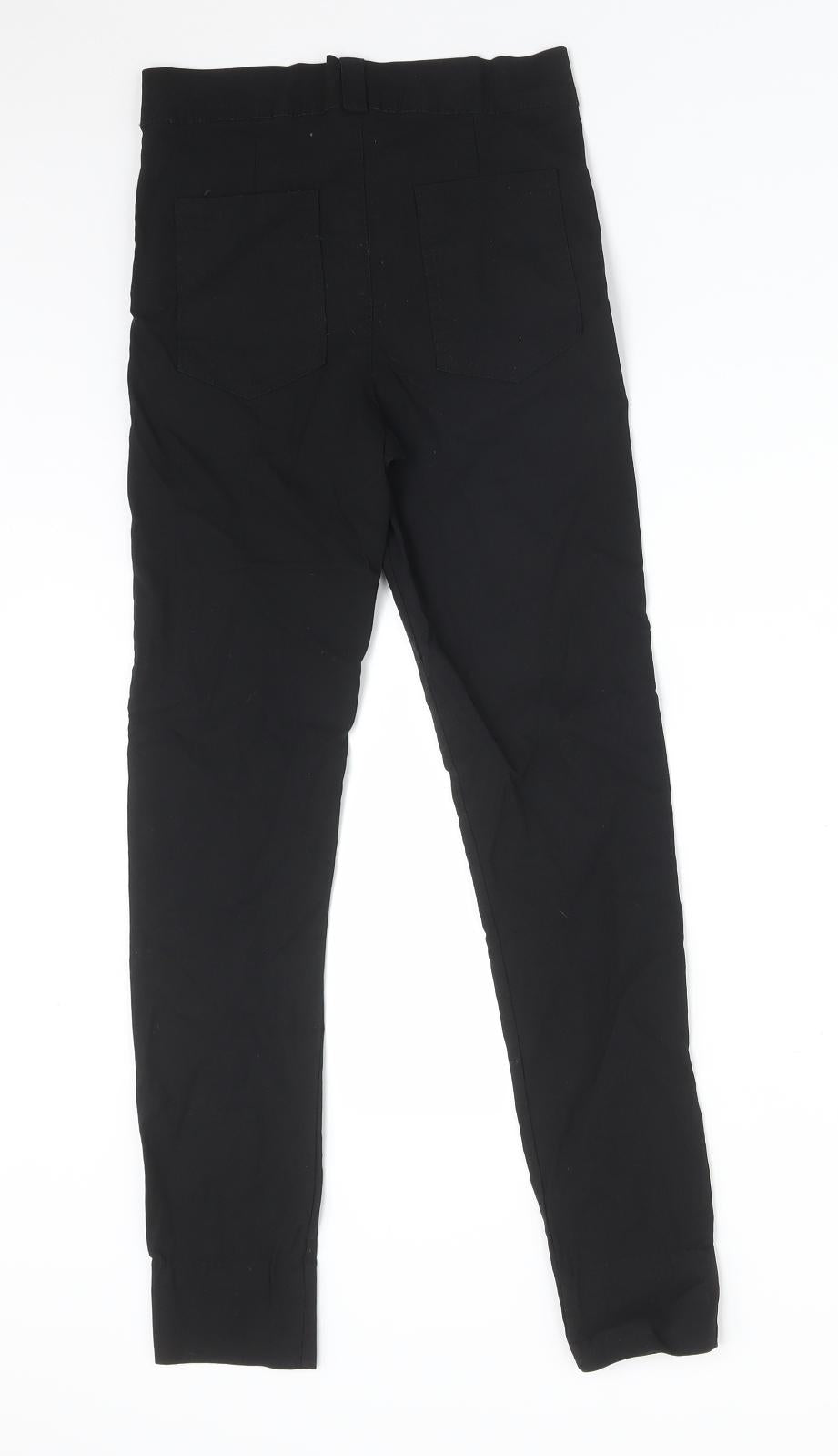 Reverse Girls Black  Polyester Dress Pants Trousers Size 11-12 Years  Regular