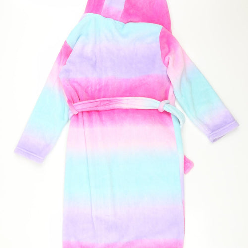 TESCO Girls Multicoloured Solid Polyester  Robe Size 9-10 Years