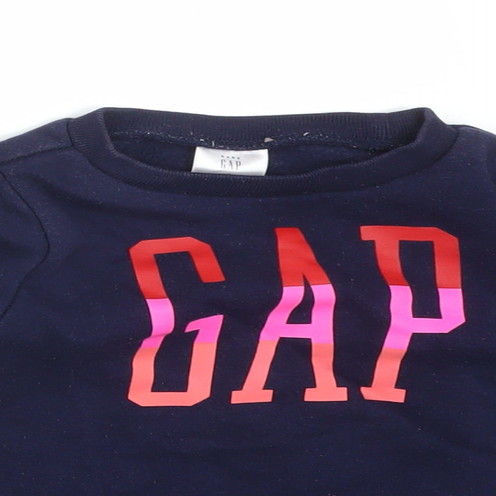 Gap Boys Blue  Cotton Pullover Sweatshirt Size 3 Years